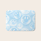 Blue Tie-Dye Smileys Bath Mat Gallery Image 1