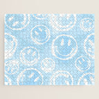 Blue Tie-Dye Smileys Jigsaw Puzzle Gallery Image 1