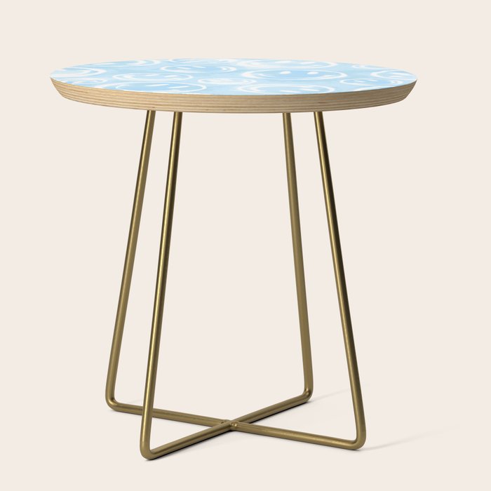 Blue Tie-Dye Smileys Side Table Gallery Image 1