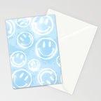 Blue Tie-Dye Smileys Stationery Card Gallery Image 2