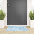 Blue Tie-Dye Smileys Welcome Mat Gallery Image 3