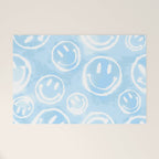 Blue Tie-Dye Smileys Welcome Mat Gallery Image 1
