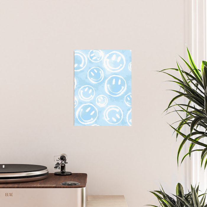 Blue Tie-Dye Smileys Poster Gallery Image 2