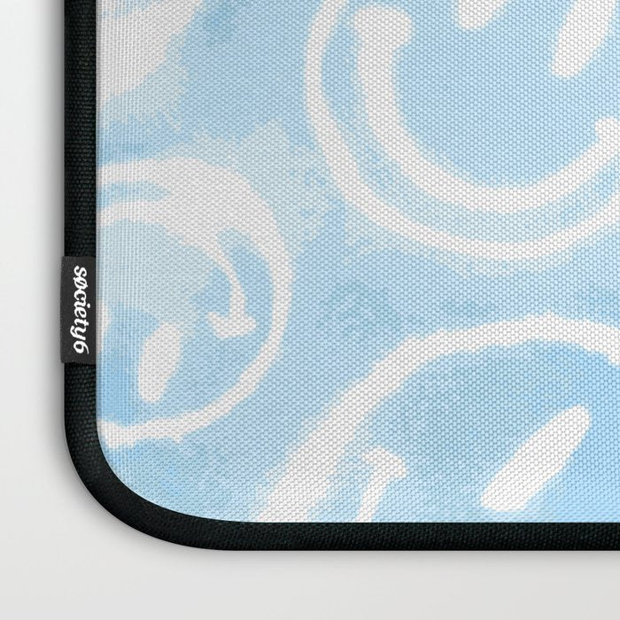 Blue Tie-Dye Smileys Laptop Sleeve Gallery Image 3