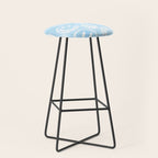 Blue Tie-Dye Smileys Stool Gallery Image 1