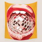Disco Kiss 4 Wall Tapestry Gallery Image 4