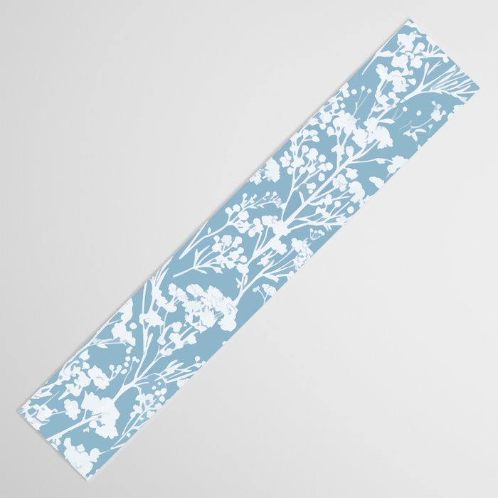 Sky Meadow Blue in Floral Table Runner Gallery Image 3