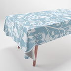 Sky Meadow Blue in Floral Tablecloth Gallery Image 1