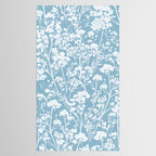 Sky Meadow Blue in Floral Tablecloth Gallery Image 2