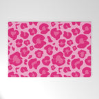 Pink Leopard Print Pattern Wallpaper - Preppy Aesthetic Welcome Mat Gallery Image 1