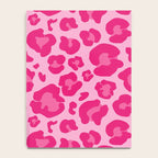 Pink Leopard Print Pattern Wallpaper - Preppy Aesthetic Notebook Gallery Image 4