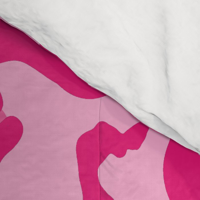 Pink Leopard Print Pattern Wallpaper - Preppy Aesthetic Comforter Gallery Image 4