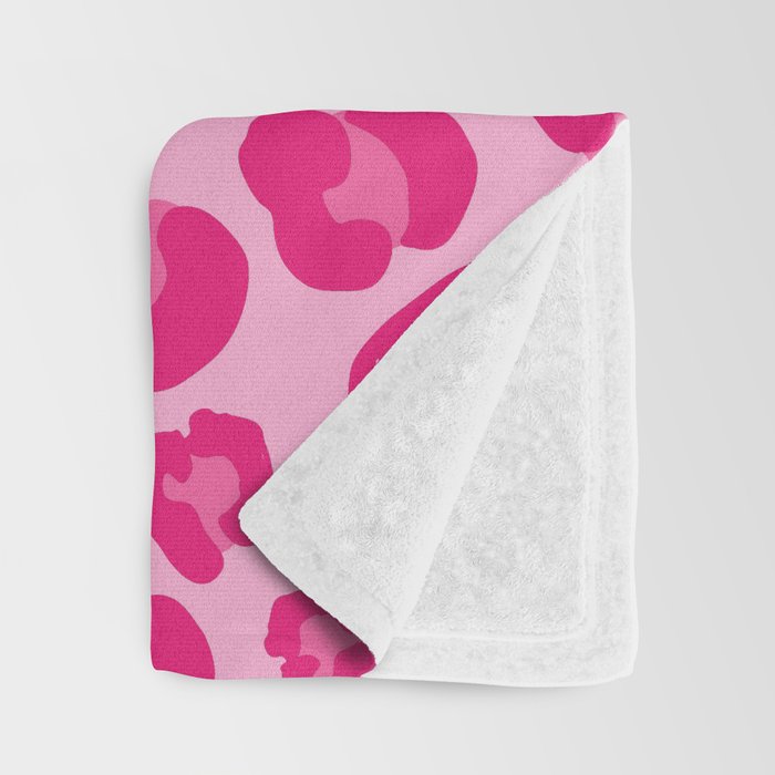 Pink Leopard Print Pattern Wallpaper - Preppy Aesthetic Throw Blanket Gallery Image 3