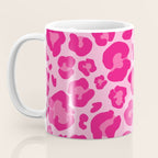 Pink Leopard Print Pattern Wallpaper - Preppy Aesthetic Coffee Mug Gallery Image 3
