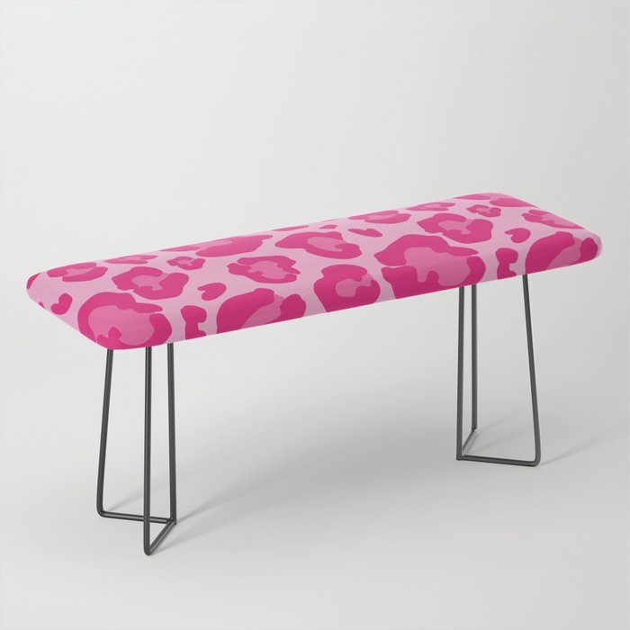 Pink Leopard Print Pattern Wallpaper - Preppy Aesthetic Bench Gallery Image 1
