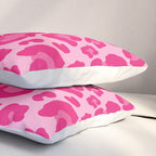 Pink Leopard Print Pattern Wallpaper - Preppy Aesthetic Pillow Sham Gallery Image 3