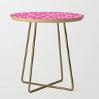 Pink Leopard Print Pattern Wallpaper - Preppy Aesthetic Side Table Gallery Image 1