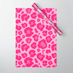 Pink Leopard Print Pattern Wallpaper - Preppy Aesthetic Wrapping Paper Gallery Image 1
