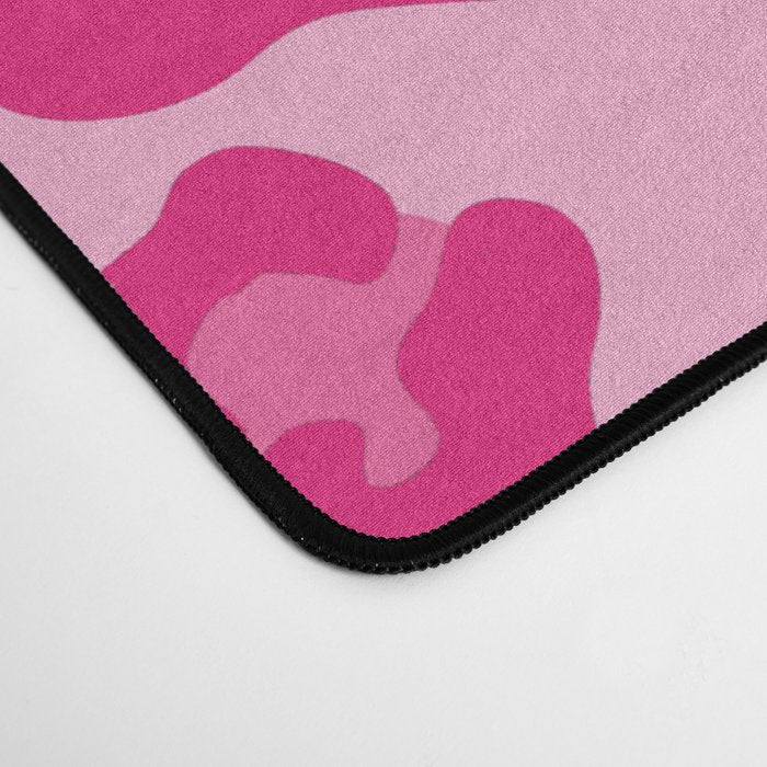 Pink Leopard Print Pattern Wallpaper - Preppy Aesthetic Desk Mat Gallery Image 4