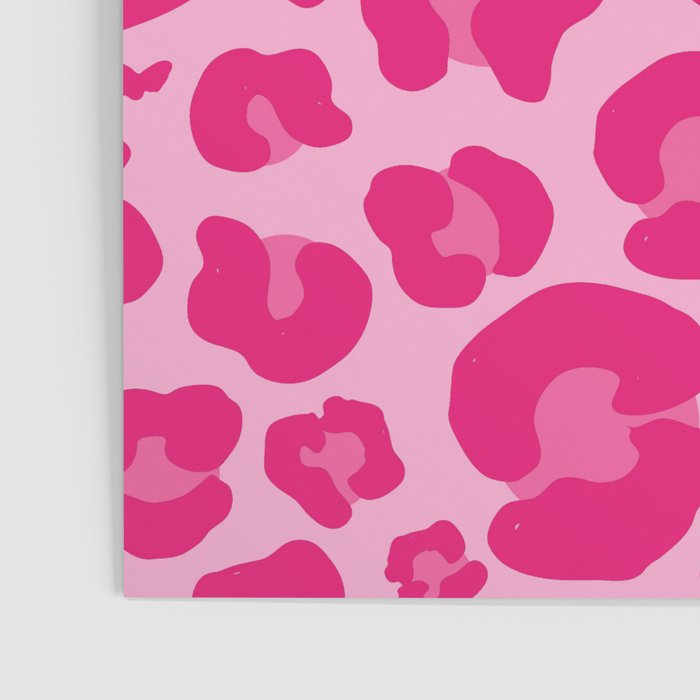 Pink Leopard Print Pattern Wallpaper - Preppy Aesthetic Poster Gallery Image 3