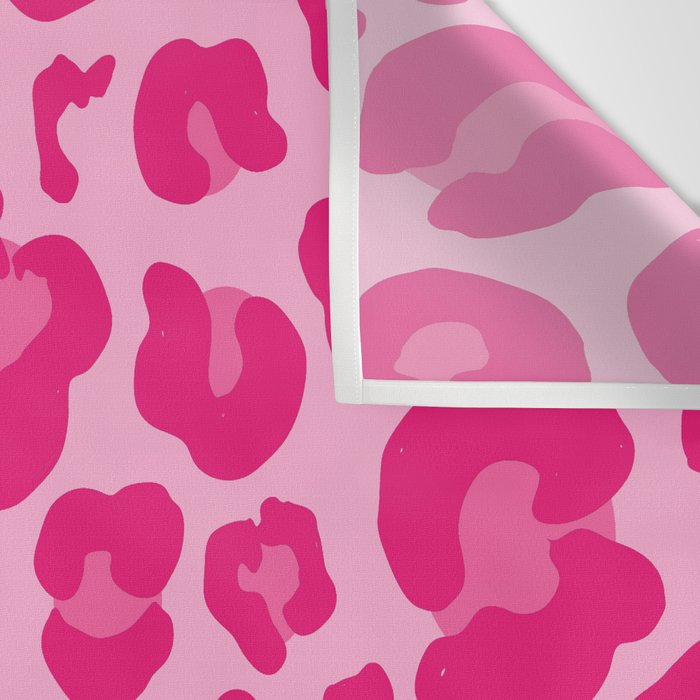 Pink Leopard Print Pattern Wallpaper - Preppy Aesthetic Wall Tapestry Gallery Image 3