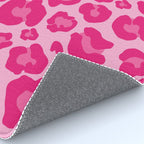 Pink Leopard Print Pattern Wallpaper - Preppy Aesthetic Rug Gallery Image 4