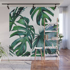 Tropical Palm Leaves Classic Wall Mural Gallery Image 1