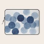 Indigo Ombre Circles Laptop Sleeve Gallery Image 1