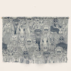 cryptid crowd indigo pearl Wall Hanging Gallery Image 1