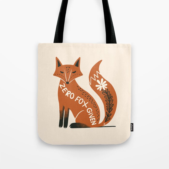 Zero fox given Tote Bag Gallery Image 1