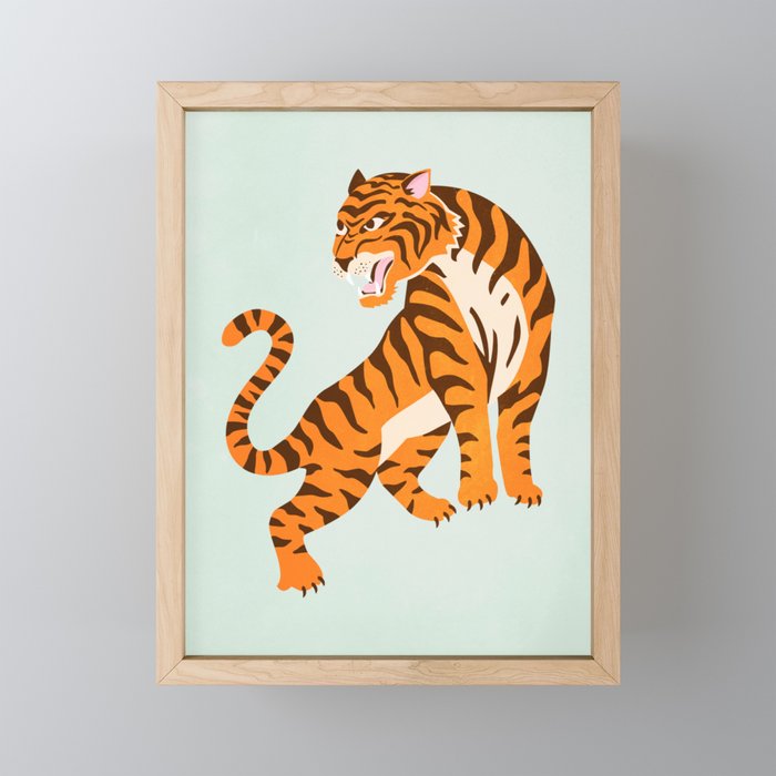The Roar: Orange Tiger Edition Mini Art Print Gallery Image 1