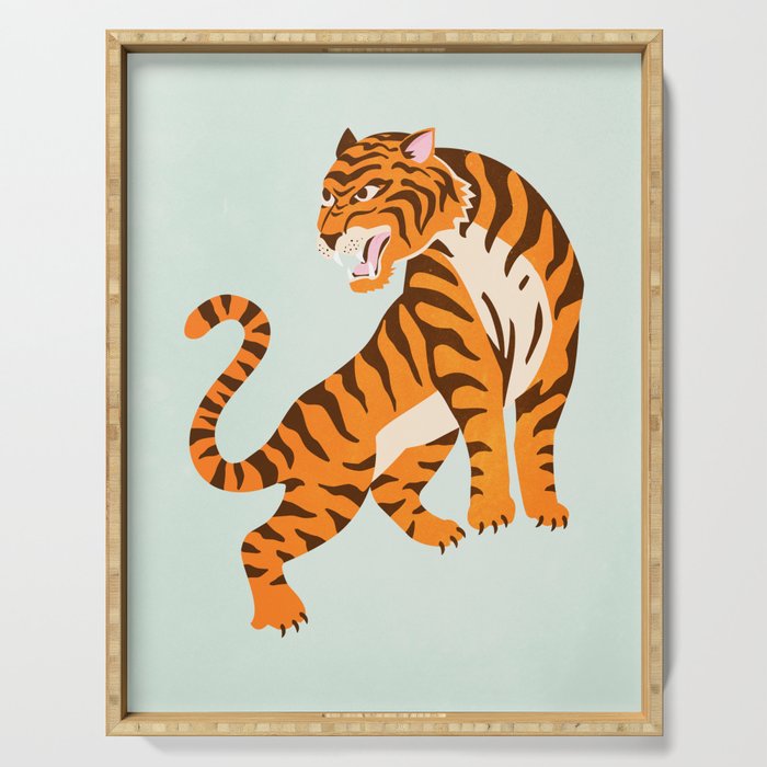The Roar: Orange Tiger Edition Serving Tray Gallery Image 1
