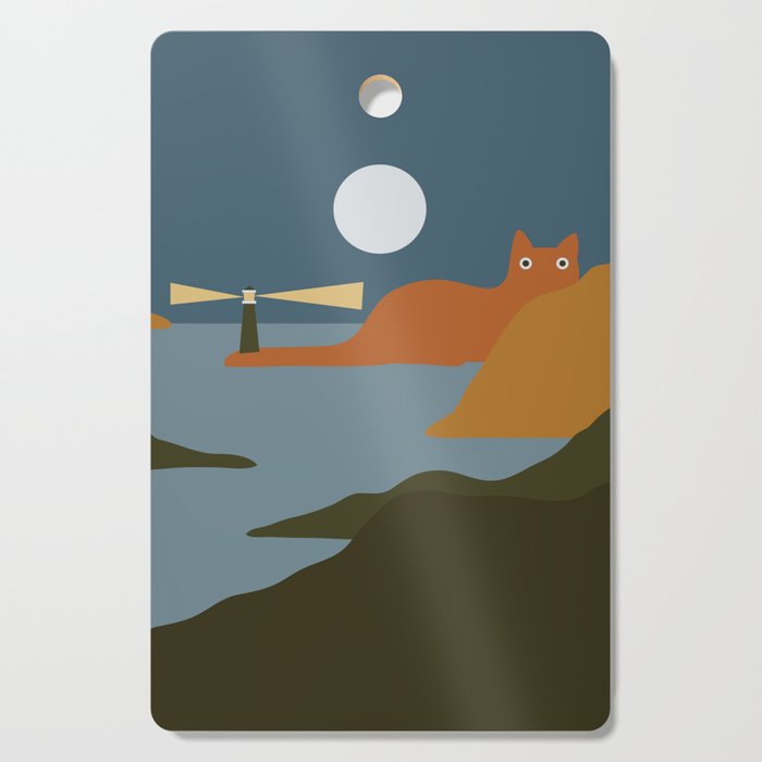 Cat Landscape 20 Cutting Board Gallery Image 1