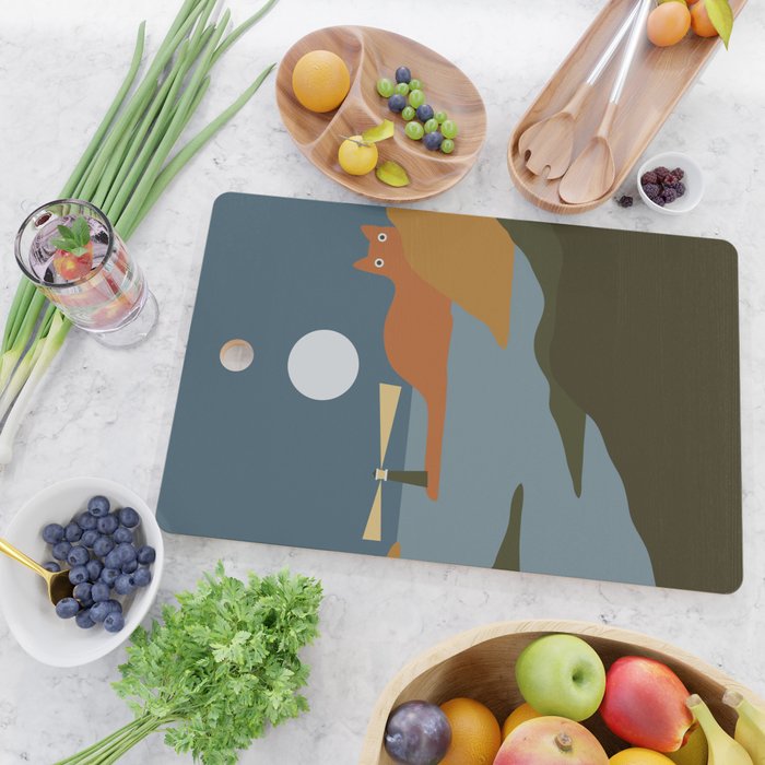 Cat Landscape 20 Cutting Board Gallery Image 2