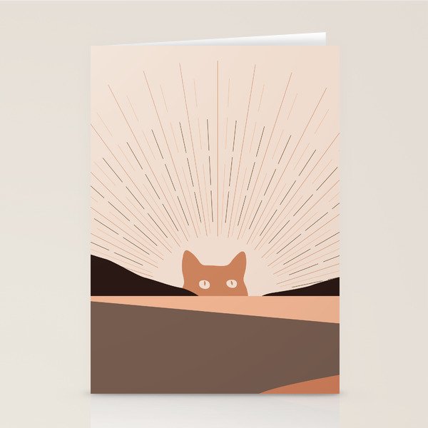 Cat Landscape 124 Stationery Card Gallery Image 2