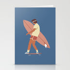 Surf poster Stationery Card Gallery Image 2
