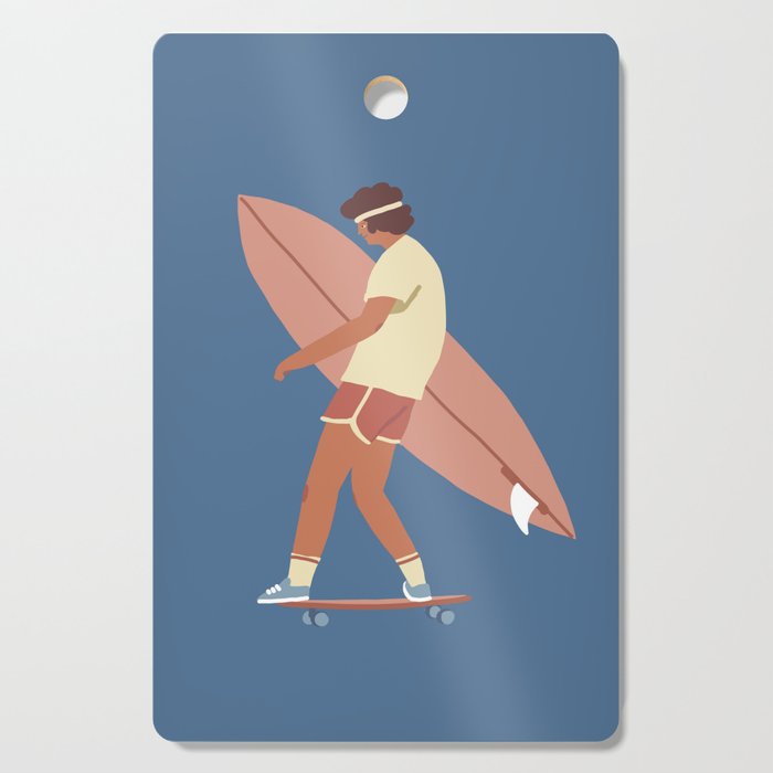 Surf poster Cutting Board Gallery Image 1