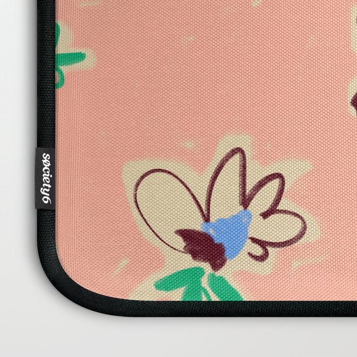 EASY ELEGANCE floral pattern Laptop Sleeve Gallery Image 3