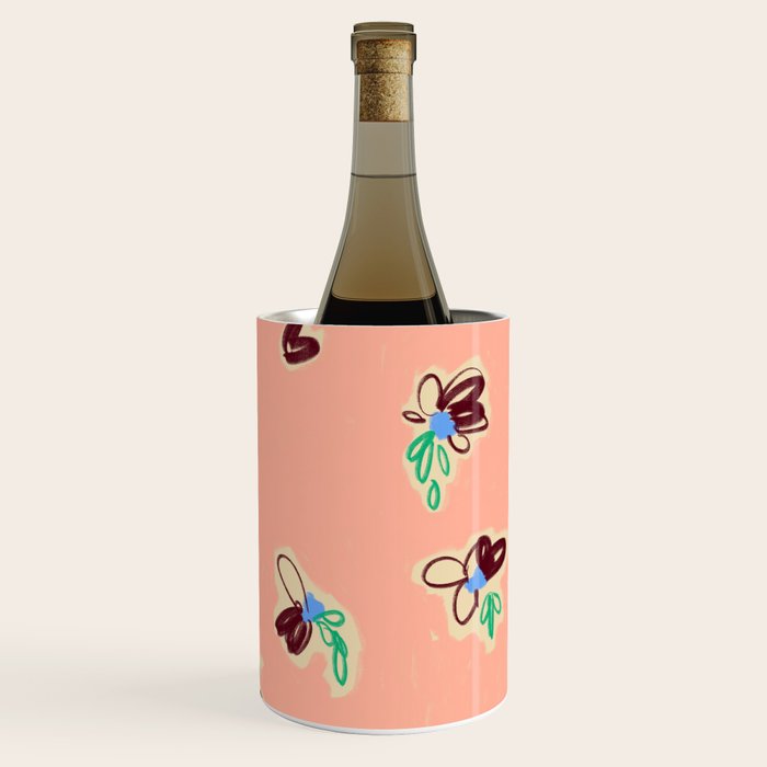 EASY ELEGANCE floral pattern Wine Chiller Gallery Image 1