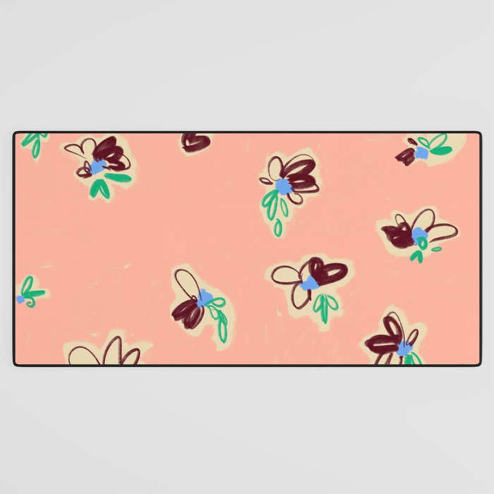 EASY ELEGANCE floral pattern Desk Mat Gallery Image 3