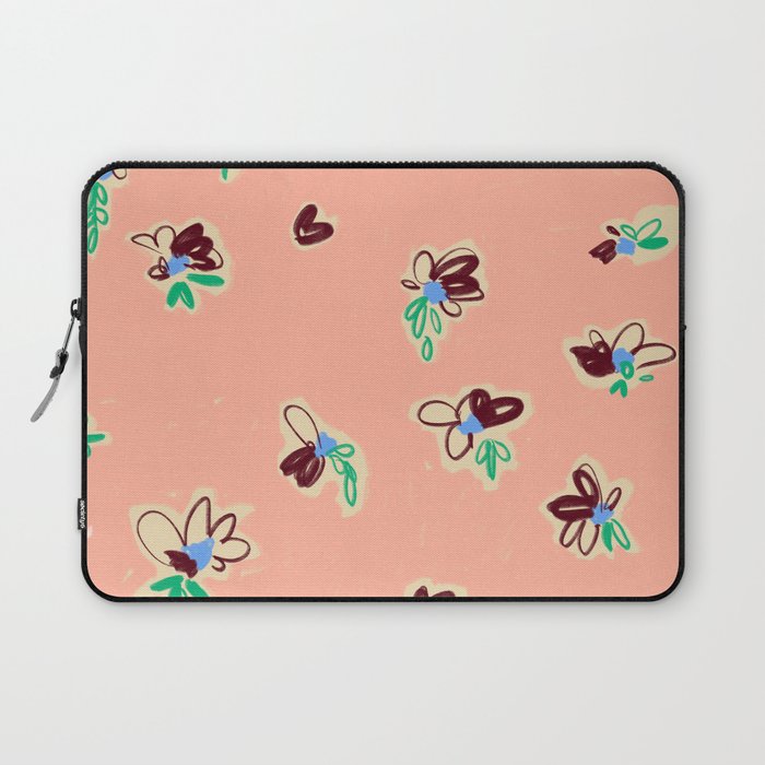 EASY ELEGANCE floral pattern Laptop Sleeve Gallery Image 1