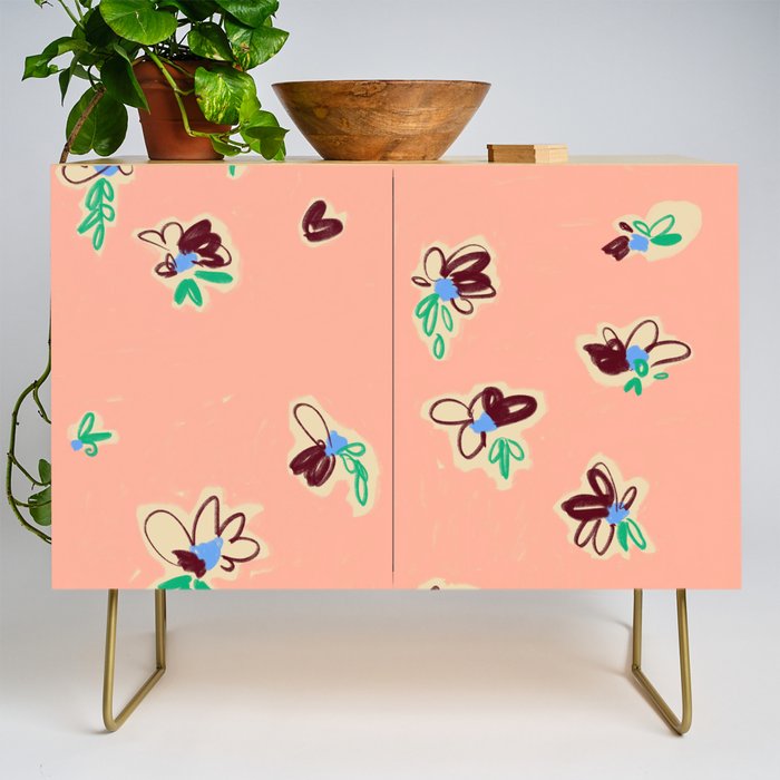 EASY ELEGANCE floral pattern Credenza Gallery Image 1