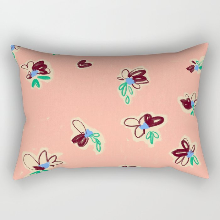 EASY ELEGANCE floral pattern Rectangular Pillow Gallery Image 2