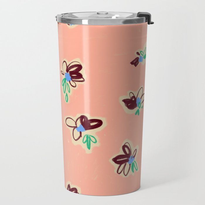 EASY ELEGANCE floral pattern Travel Mug Gallery Image 2