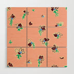EASY ELEGANCE floral pattern Wood Wall Art Gallery Image 1