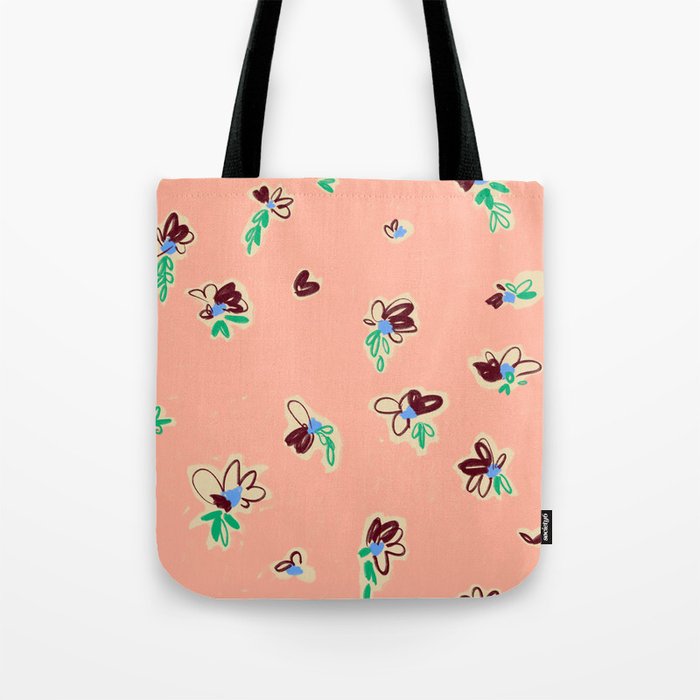 EASY ELEGANCE floral pattern Tote Bag Gallery Image 1