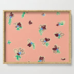 EASY ELEGANCE floral pattern Serving Tray Gallery Image 1
