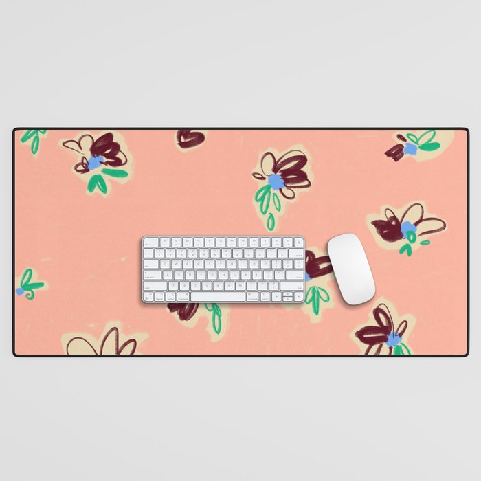 EASY ELEGANCE floral pattern Desk Mat Gallery Image 1