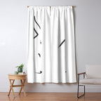 Zen Snow Bunny Window Curtain Gallery Image 5