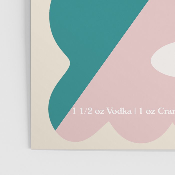 Cosmopolitan Cocktail Print Poster Gallery Image 3